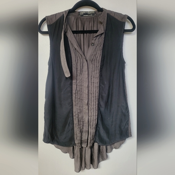 ALLSAINTS Sleeveless Black Blouse Top - Picture 1 of 11